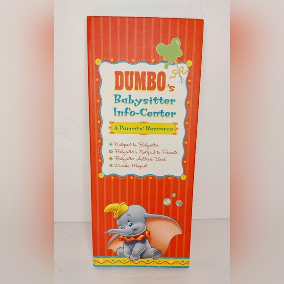 Disney Vintage Dumbo's Babysitter‎ Info-Center Guide Book "A Parent's Resource" - Picture 1 of 3